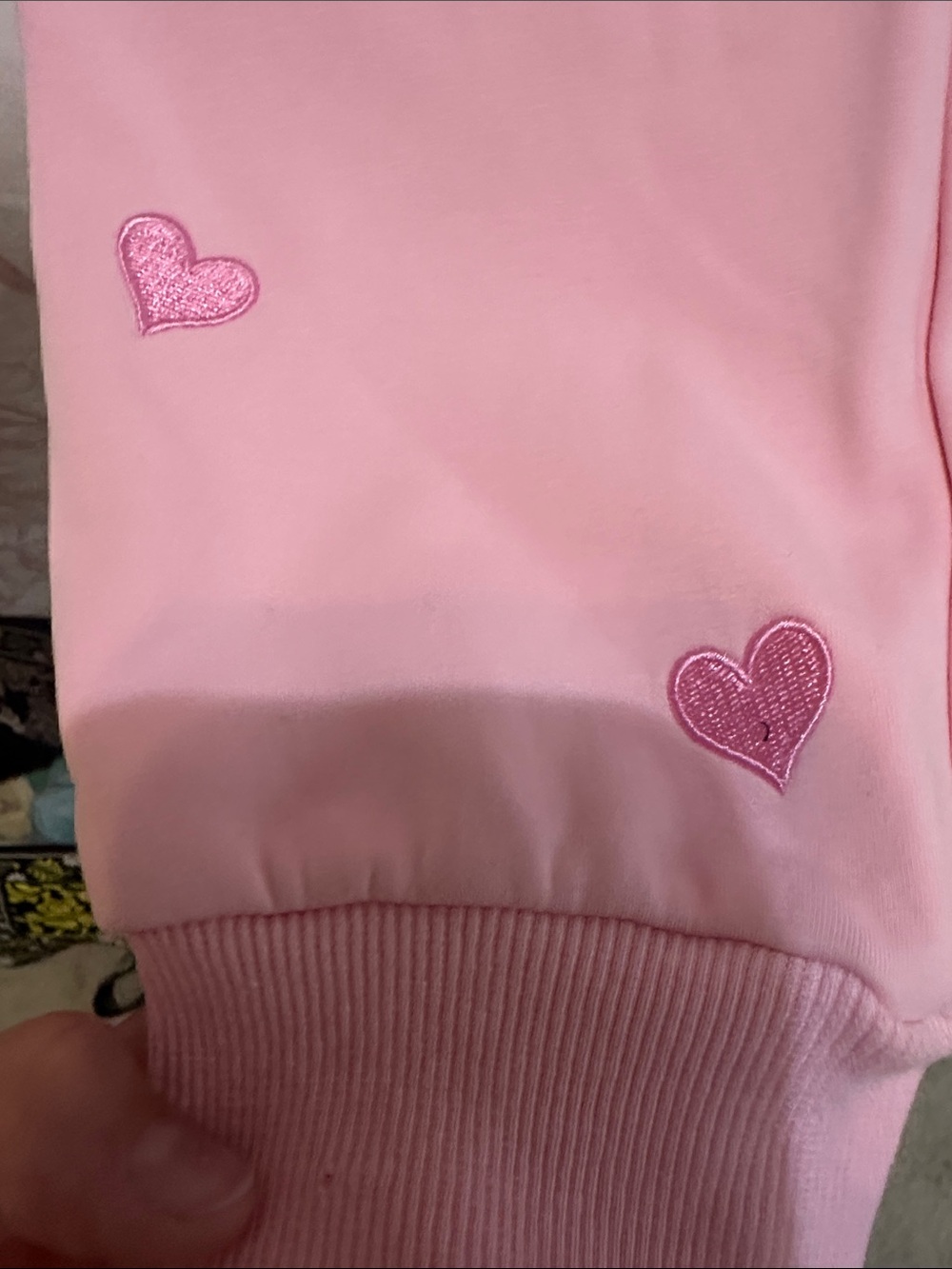 Lola + The Boys Pink Heart Embroidered Kids Pajama Set - Picture 9 of 13